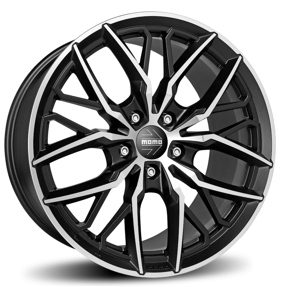 momo spider MATT BLACK POLISHED