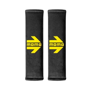 MOMO Shoulder Pads — Arrow Design, Black (Pair)