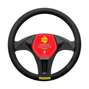 MOMO Easy Steering Wheel Cover — Black/Black