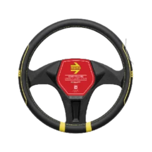 MOMO Fast Steering Wheel Cover — Black/Yellow