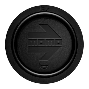 MOMO Horn Buttons – Embossed Black Leather Arrow (Pack of 10)
