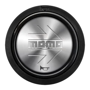 MOMO Horn Button – Silver Arrow, Chrome