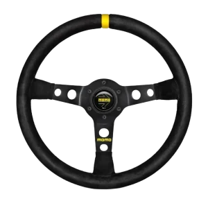 MOMO Mod. 07 — Black Suede, 350 mm Steering Wheel