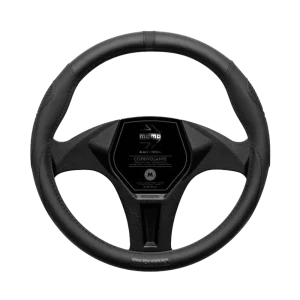 MOMO Supergrip Steering Wheel Cover — Black Edition (38–39 cm)