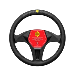 MOMO VIP Series Steering Wheel Cover — Black (38 cm)